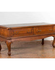 Dutch Colonial Early 20th Century Low Table with Two Drawers and Cabriole Legs-10. Asian & Chinese Furniture, Art, Antiques, Vintage Home Décor for sale at FEA Home