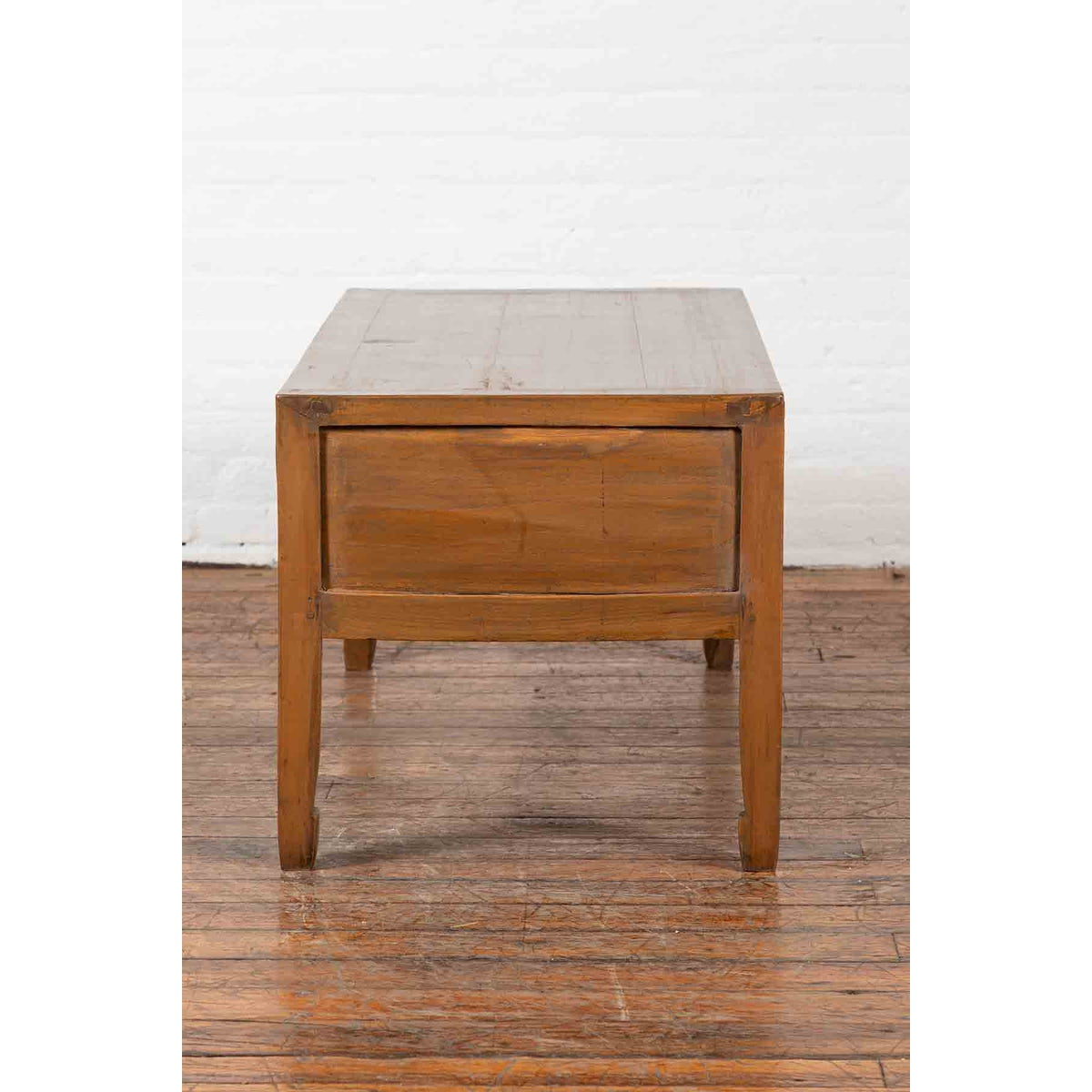 Chinese Vintage Coffee Table with Three Carved Drawers and Openwork Apron-16. Asian &amp; Chinese Furniture, Art, Antiques, Vintage Home Décor for sale at FEA Home