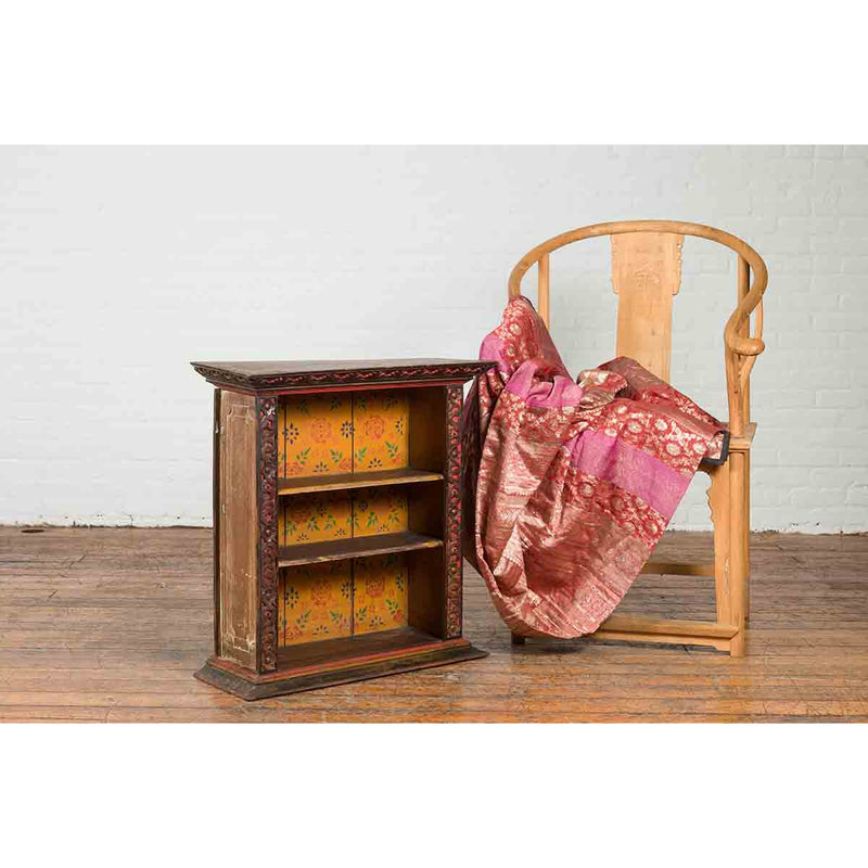 bag shop wall display cabinet with