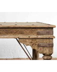 Antique Indian Courtyard Door Bleached and Converted into a Coffee Table-10. Asian & Chinese Furniture, Art, Antiques, Vintage Home Décor for sale at FEA Home