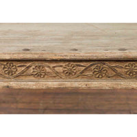 Antique Indian Courtyard Door Bleached and Converted into a Coffee Table