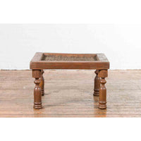 Antique Indian Window Grate Made into a Coffee Table