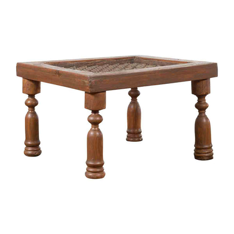 Antique Indian Window Grate Made into a Coffee Table- Asian Antiques, Vintage Home Decor & Chinese Furniture - FEA Home