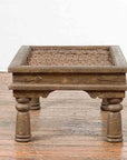 Antique Indian Metal Window Grill Made into Coffee Table with Baluster Legs-12. Asian & Chinese Furniture, Art, Antiques, Vintage Home Décor for sale at FEA Home