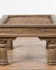 Antique Indian Metal Window Grill Made into Coffee Table with Baluster Legs-14. Asian & Chinese Furniture, Art, Antiques, Vintage Home Décor for sale at FEA Home
