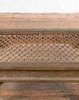 Antique Indian Metal Window Grill Made into Coffee Table with Baluster Legs-9. Asian & Chinese Furniture, Art, Antiques, Vintage Home Décor for sale at FEA Home