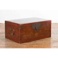 Chinese 19th Century Qing Dynasty Blanket Chest with Cinnabar Patina