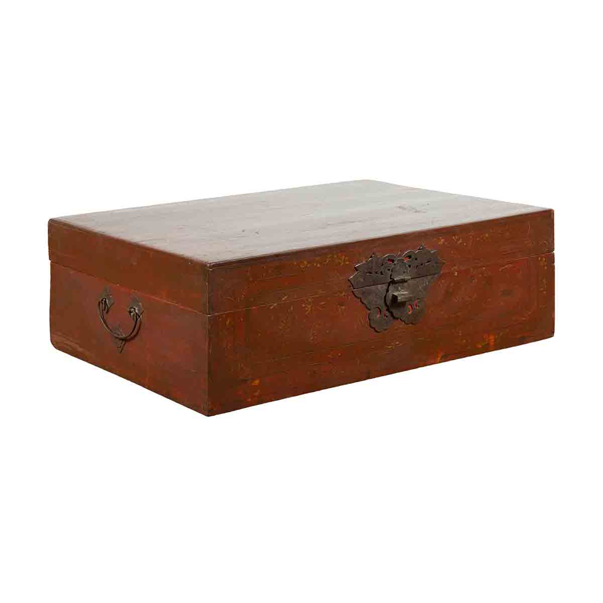 Chinese Early 20th Century Blanket Chest with Underglaze Floral Motifs-1. Asian & Chinese Furniture, Art, Antiques, Vintage Home Décor for sale at FEA Home