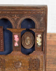 Indian Vintage Wedding Chest with Brass Foliage Décor and Multiple Compartments-6. Asian & Chinese Furniture, Art, Antiques, Vintage Home Décor for sale at FEA Home