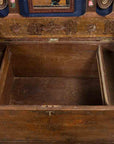 Indian Vintage Wedding Chest with Brass Foliage Décor and Multiple Compartments-8. Asian & Chinese Furniture, Art, Antiques, Vintage Home Décor for sale at FEA Home