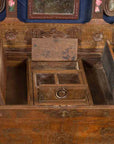 Indian Vintage Wedding Chest with Brass Foliage Décor and Multiple Compartments-9. Asian & Chinese Furniture, Art, Antiques, Vintage Home Décor for sale at FEA Home