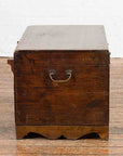 Indian Vintage Wedding Chest with Brass Foliage Décor and Multiple Compartments-19. Asian & Chinese Furniture, Art, Antiques, Vintage Home Décor for sale at FEA Home