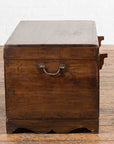 Indian Vintage Wedding Chest with Brass Foliage Décor and Multiple Compartments-21. Asian & Chinese Furniture, Art, Antiques, Vintage Home Décor for sale at FEA Home