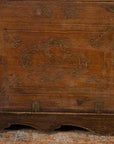 Indian Vintage Wedding Chest with Brass Foliage Décor and Multiple Compartments-11. Asian & Chinese Furniture, Art, Antiques, Vintage Home Décor for sale at FEA Home