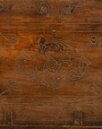 Indian Vintage Wedding Chest with Brass Foliage Décor and Multiple Compartments-16. Asian & Chinese Furniture, Art, Antiques, Vintage Home Décor for sale at FEA Home