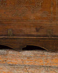 Indian Vintage Wedding Chest with Brass Foliage Décor and Multiple Compartments-17. Asian & Chinese Furniture, Art, Antiques, Vintage Home Décor for sale at FEA Home