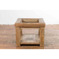 Vintage Natural Wood Mexican Coffee Table Base