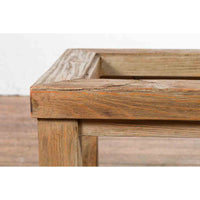 Vintage Natural Wood Mexican Coffee Table Base