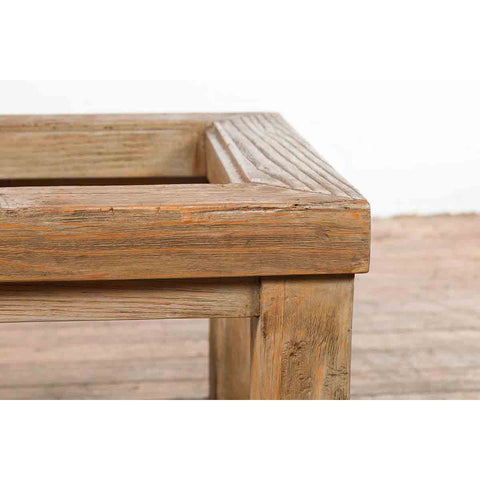 Vintage Natural Wood Mexican Coffee Table Base-6. Asian & Chinese Furniture, Art, Antiques, Vintage Home Décor for sale at FEA Home