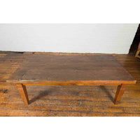 Rustic Indonesian 19th Century Coffee Table Made from a Slab of Wood