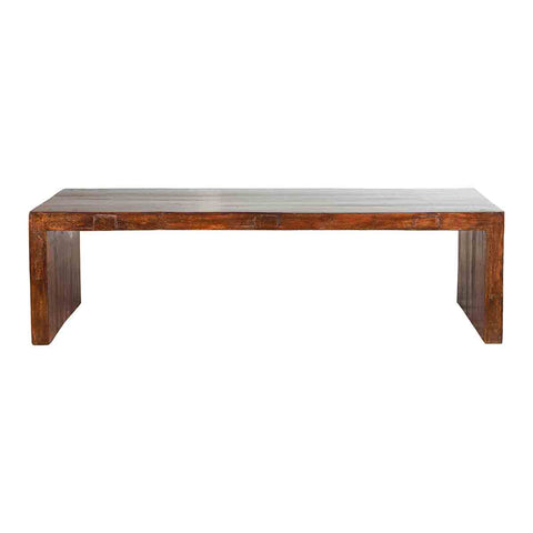Indian 19th Century Low Altar Table with Underglaze Snake Skin Pattern- Asian Antiques, Vintage Home Decor & Chinese Furniture - FEA Home