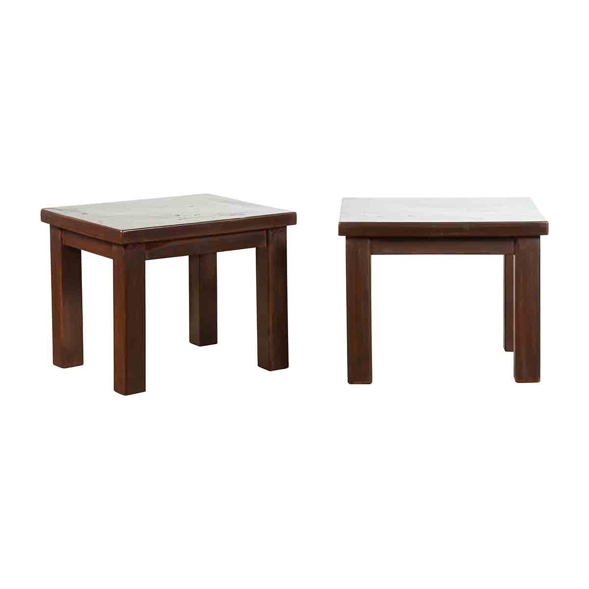 Chinese Contemporary Side Tables in Dark Patina-1. Asian & Chinese Furniture, Art, Antiques, Vintage Home Décor for sale at FEA Home