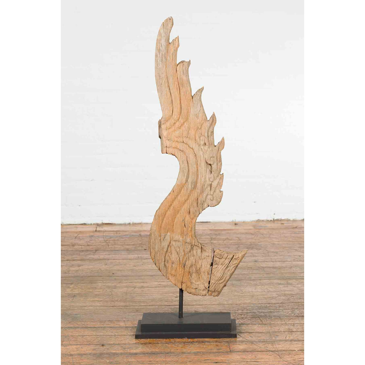 Thai Hand-Carved Wood Temple Dragon Sculpture-2. Asian & Chinese Furniture, Art, Antiques, Vintage Home Décor for sale at FEA Home
