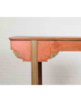 Chinese Qing Dynasty Period 19th Century Tall Red and Green Altar Console Table-5. Asian & Chinese Furniture, Art, Antiques, Vintage Home Décor for sale at FEA Home