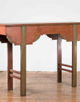 Chinese Qing Dynasty Period 19th Century Tall Red and Green Altar Console Table-2. Asian & Chinese Furniture, Art, Antiques, Vintage Home Décor for sale at FEA Home