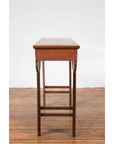 Chinese Qing Dynasty Period 19th Century Tall Red and Green Altar Console Table-6. Asian & Chinese Furniture, Art, Antiques, Vintage Home Décor for sale at FEA Home