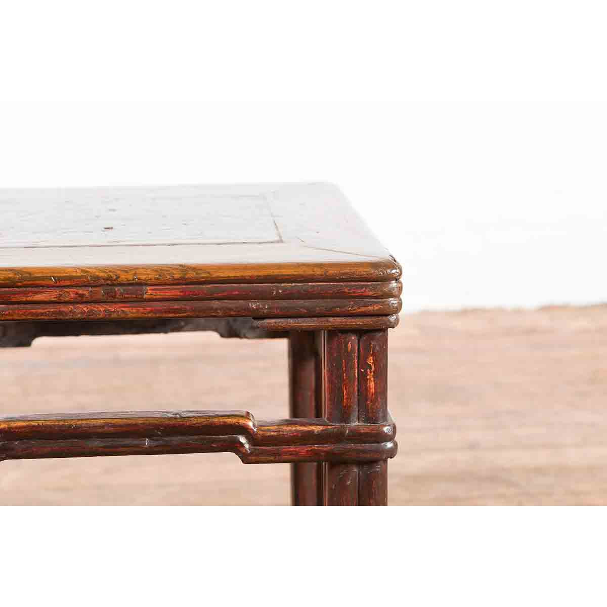 Chinese Qing Dynasty Period 19th Century Side Table with Humpback Stretchers-7. Asian &amp; Chinese Furniture, Art, Antiques, Vintage Home Décor for sale at FEA Home