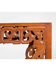 Vintage Indonesian Altar Console Table with Carved Apron and Square Feet-8. Asian & Chinese Furniture, Art, Antiques, Vintage Home Décor for sale at FEA Home