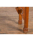 Vintage Indonesian Altar Console Table with Carved Apron and Square Feet-10. Asian & Chinese Furniture, Art, Antiques, Vintage Home Décor for sale at FEA Home