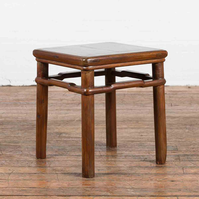 Chinese Qing Dynasty Period 19th Century Side Table with Humpback Stretchers-2. Asian & Chinese Furniture, Art, Antiques, Vintage Home Décor for sale at FEA Home