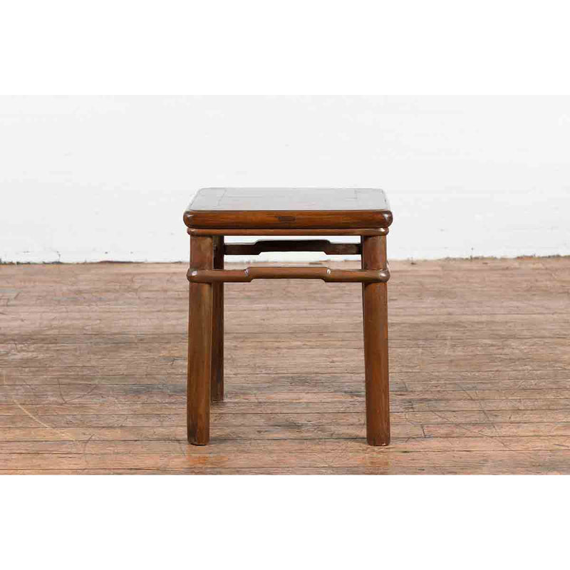 Chinese Qing Dynasty Period 19th Century Side Table with Humpback Stretchers-14. Asian & Chinese Furniture, Art, Antiques, Vintage Home Décor for sale at FEA Home