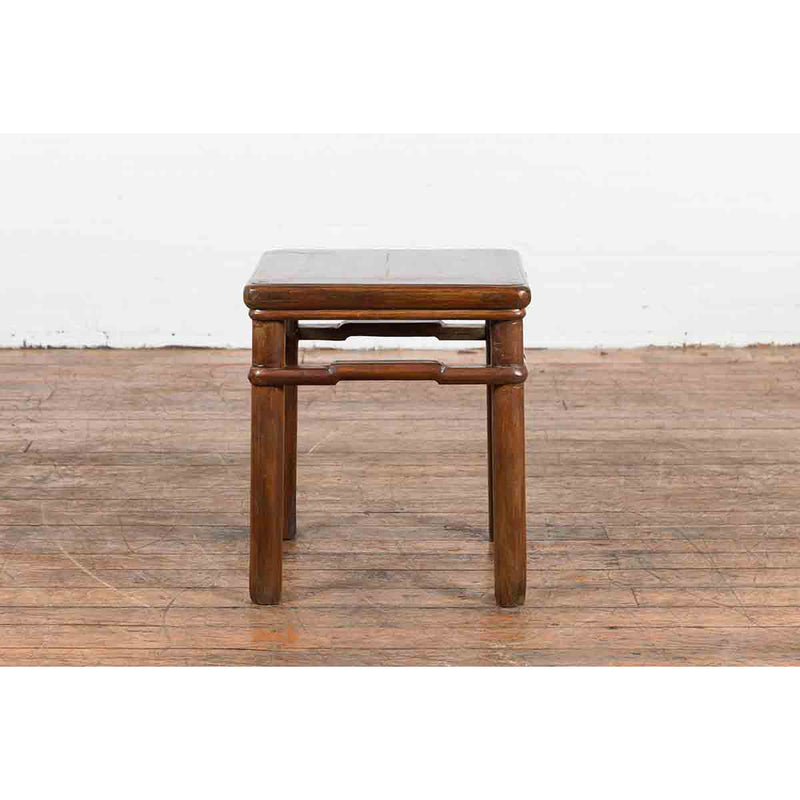 Chinese Qing Dynasty Period 19th Century Side Table with Humpback Stretchers-15. Asian & Chinese Furniture, Art, Antiques, Vintage Home Décor for sale at FEA Home