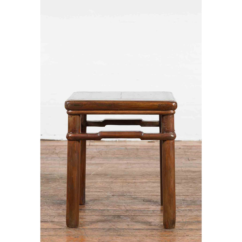 Chinese Qing Dynasty Period 19th Century Side Table with Humpback Stretchers-11. Asian & Chinese Furniture, Art, Antiques, Vintage Home Décor for sale at FEA Home