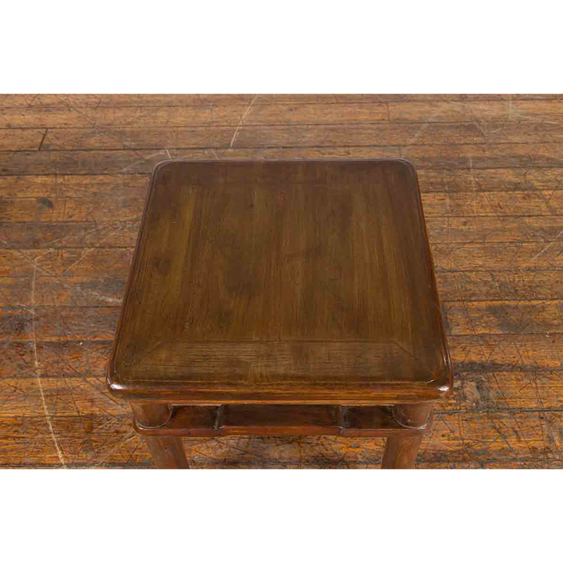 Chinese Qing Dynasty Period 19th Century Side Table with Humpback Stretchers-8. Asian & Chinese Furniture, Art, Antiques, Vintage Home Décor for sale at FEA Home