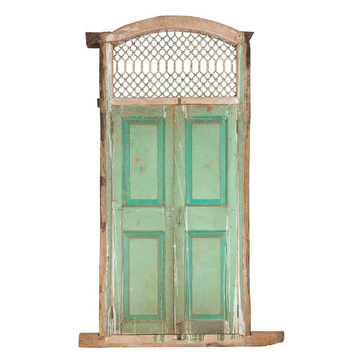 19th Century Indian Wood and Grate Window-1. Asian & Chinese Furniture, Art, Antiques, Vintage Home Décor for sale at FEA Home