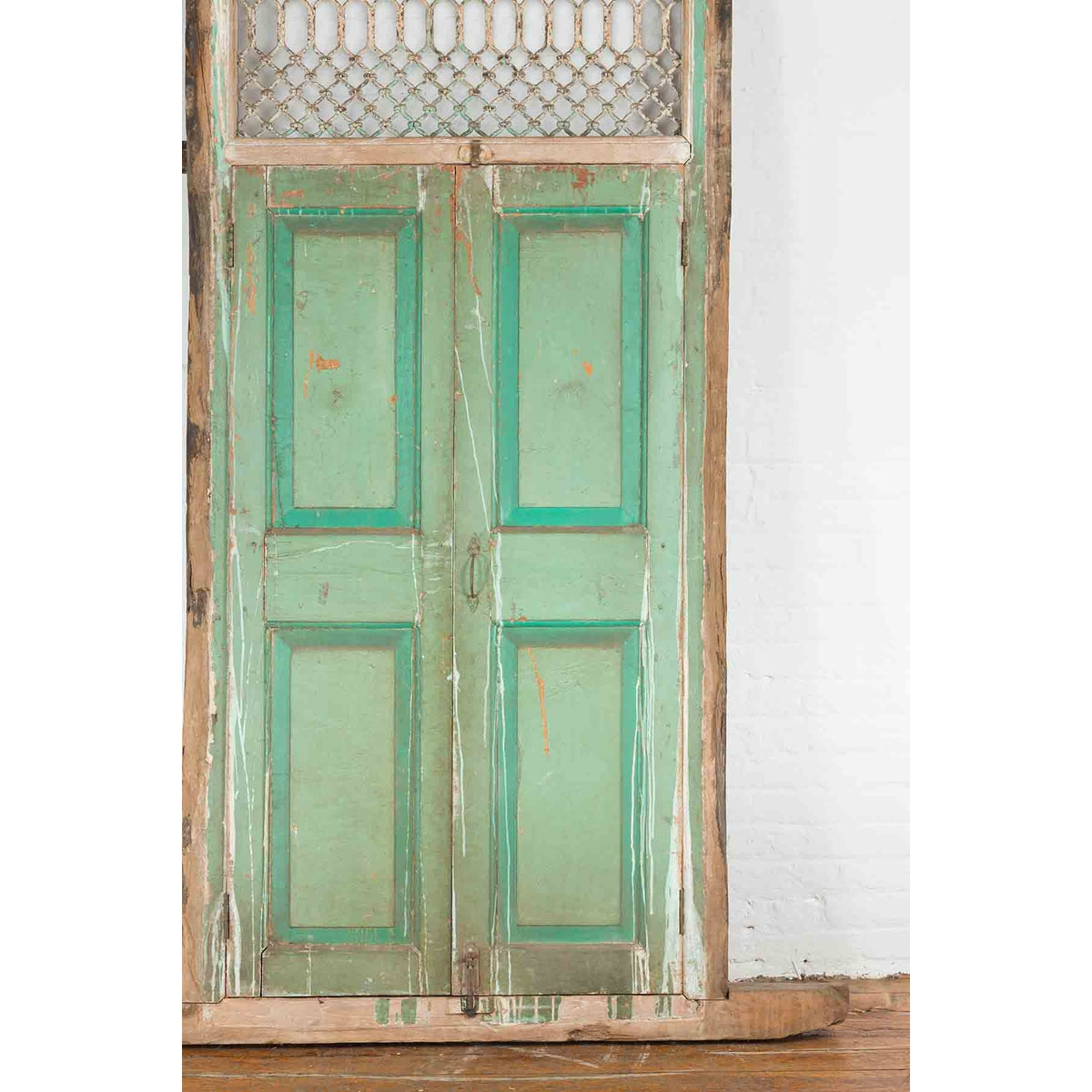 19th Century Indian Wood and Grate Window-8. Asian &amp; Chinese Furniture, Art, Antiques, Vintage Home Décor for sale at FEA Home