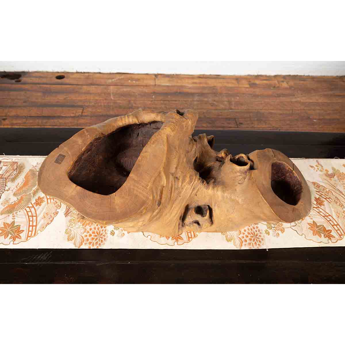 Rustic Japanese Meiji Period Freeform Hibachi with Unusual Design, circa 1880-8. Asian &amp; Chinese Furniture, Art, Antiques, Vintage Home Décor for sale at FEA Home