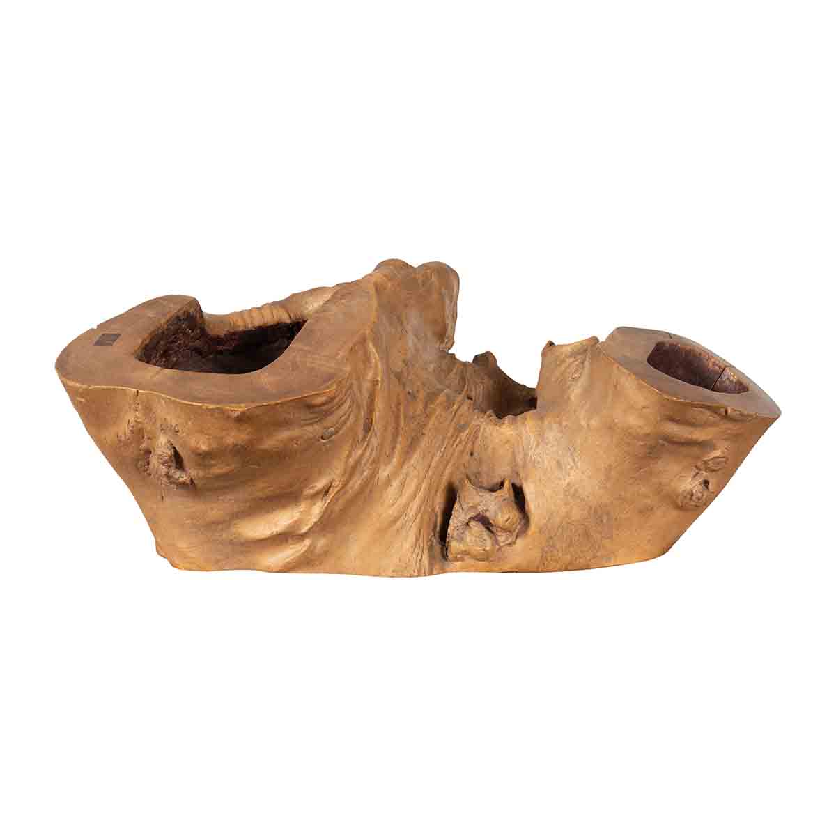 Rustic Japanese Meiji Period Freeform Hibachi with Unusual Design, circa 1880-1. Asian & Chinese Furniture, Art, Antiques, Vintage Home Décor for sale at FEA Home
