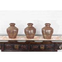 Set of Three 19th Century Antique Indian Metal Vessels