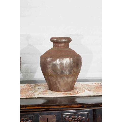 Set of Three 19th Century Antique Indian Metal Vessels-YN7307-9. Asian & Chinese Furniture, Art, Antiques, Vintage Home Décor for sale at FEA Home