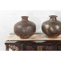 Set of Three 20th Century Vintage Indian Metal Vessels