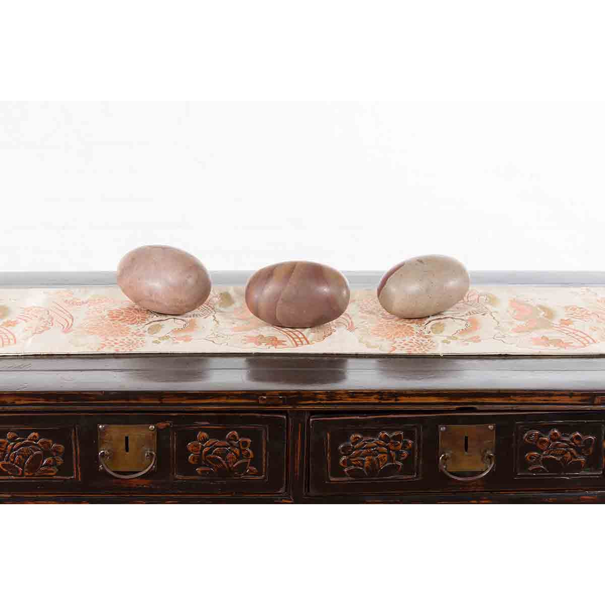 Medium Hindu Two-Toned Shiva Lingam Stone from the Narmada River-5. Asian &amp; Chinese Furniture, Art, Antiques, Vintage Home Décor for sale at FEA Home