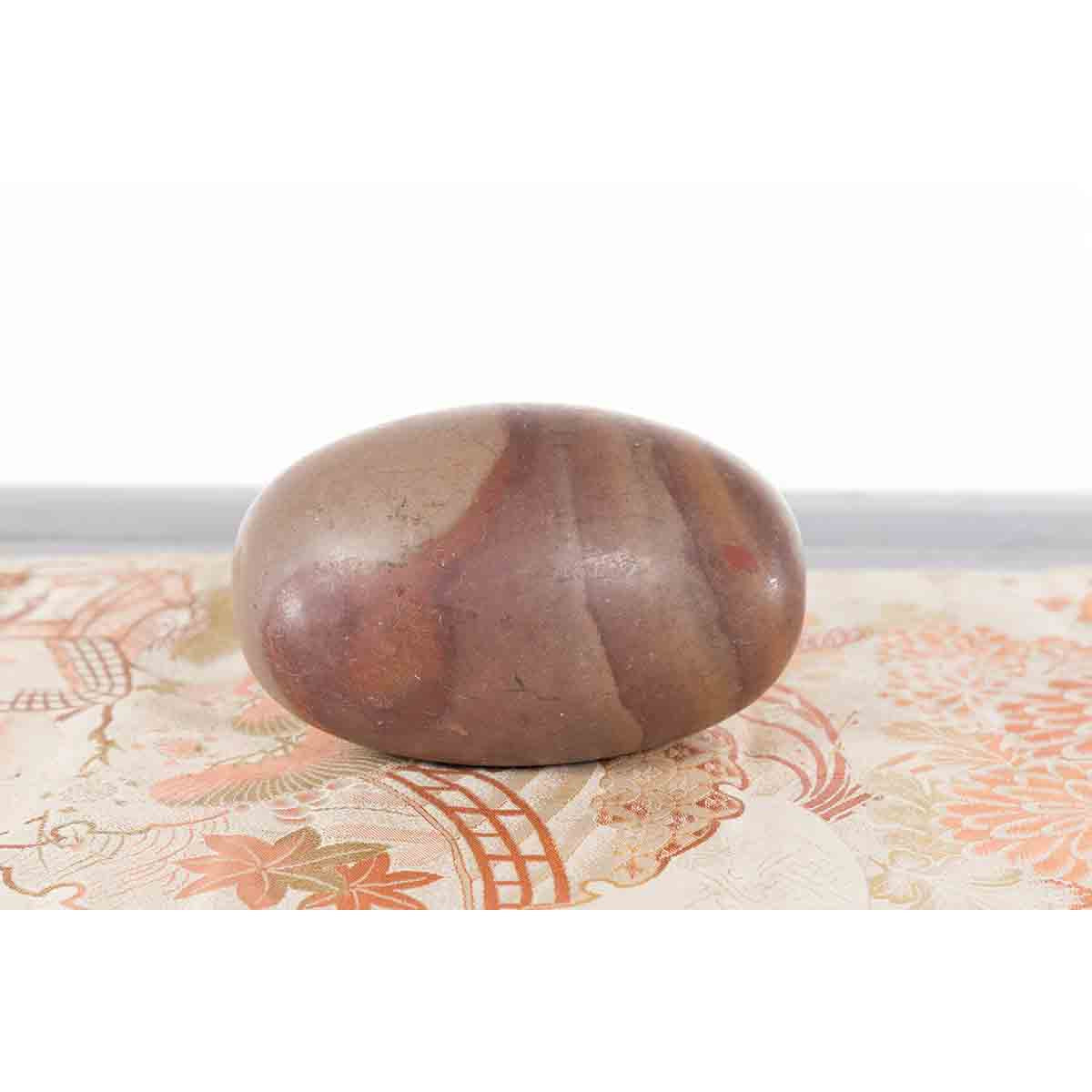 Medium Hindu Two-Toned Shiva Lingam Stone from the Narmada River-9. Asian &amp; Chinese Furniture, Art, Antiques, Vintage Home Décor for sale at FEA Home