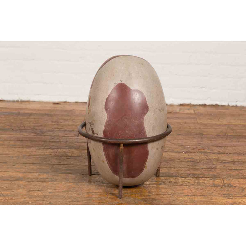 Large Hindu Two-Toned Stone Shiva Lingam from the Narmada River-YN7326-4. Asian & Chinese Furniture, Art, Antiques, Vintage Home Décor for sale at FEA Home
