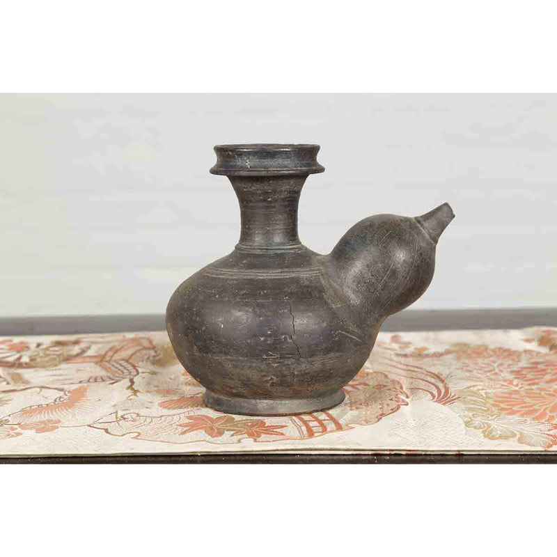 Thai Earthenware Ewer Kendi Ritual Water Vessel