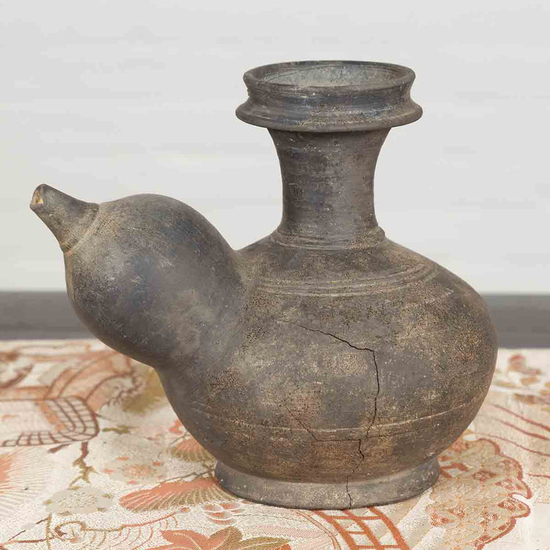Thai Earthenware Ewer Kendi Ritual Water Vessel